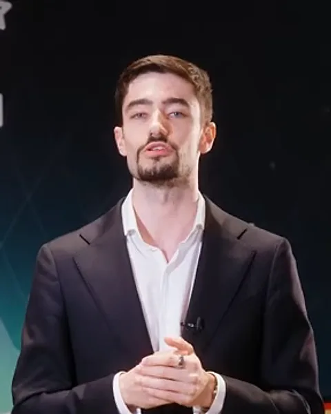 Diogo Forte, EIA CEO, speaking at the EIA 2026 opening in Porto